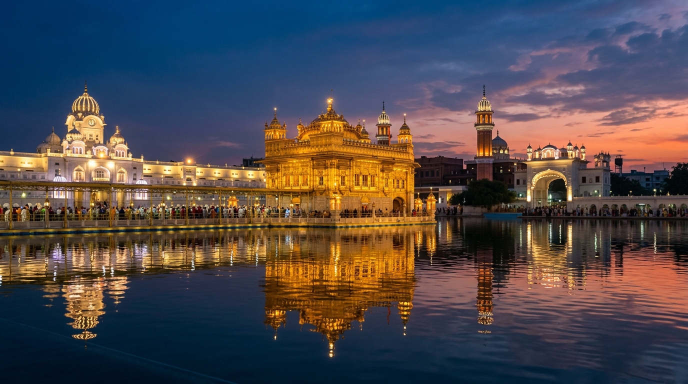 Amritsar Golden Temple Tour Package from Zirakpur by Luxury Vehicle