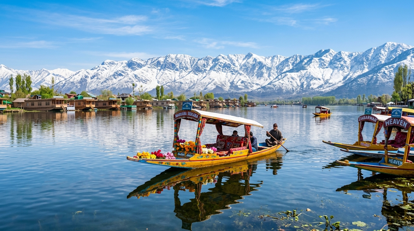 Jammu & Kashmir Paradise Tour Package from Zirakpur by Luxury Coach